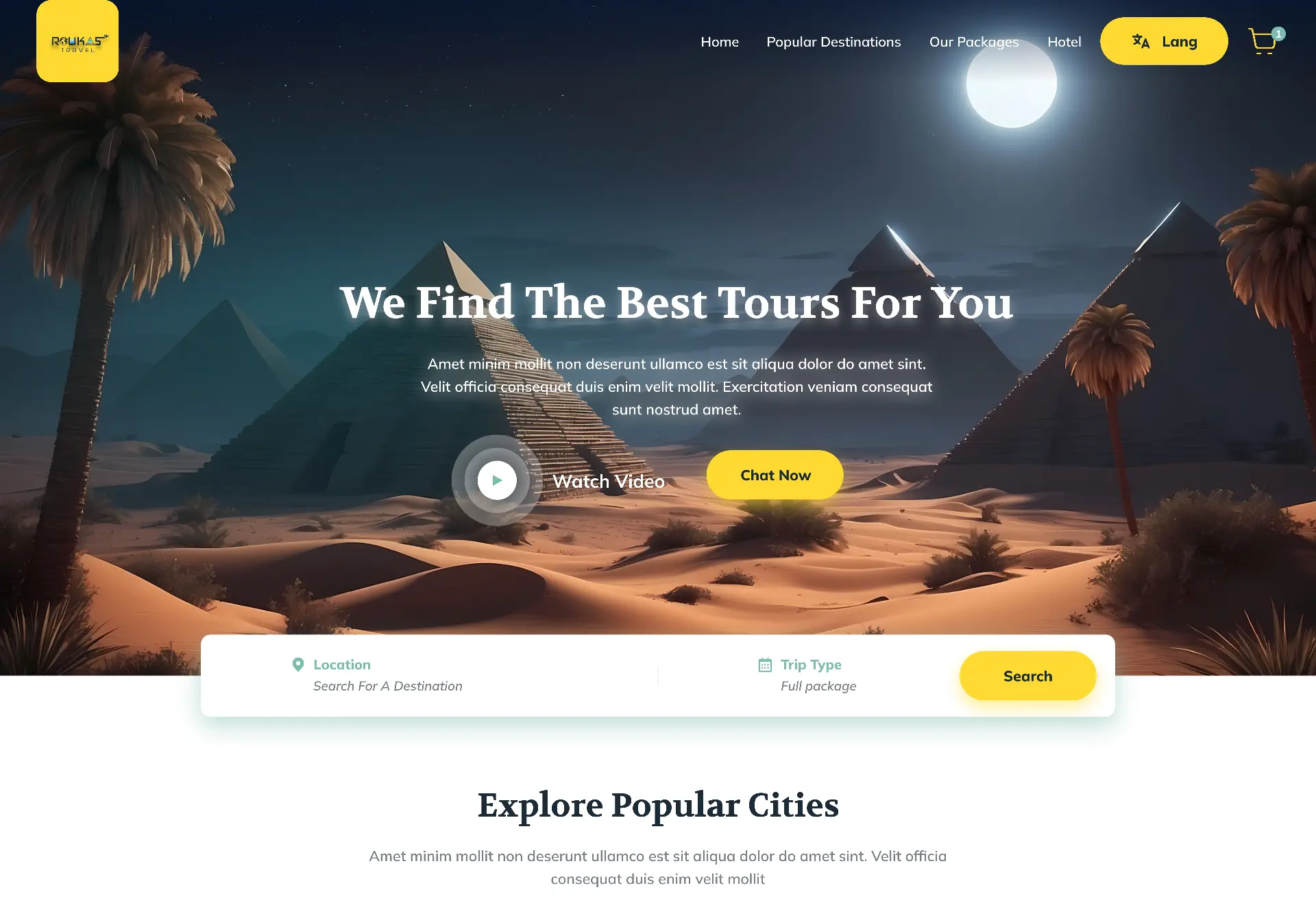 Tour Website Preview